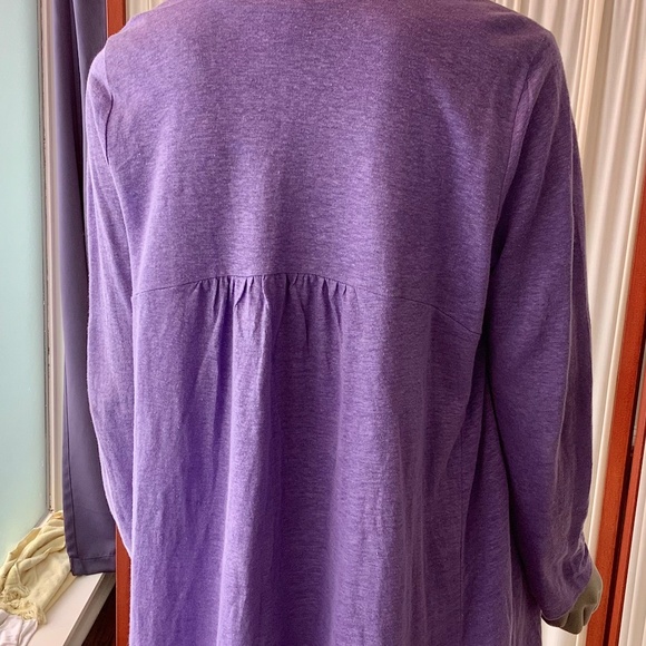J.Jill Love Linen Purple Tank Top And Open-Front Cardigan Set Size Small - Picture 9 of 12